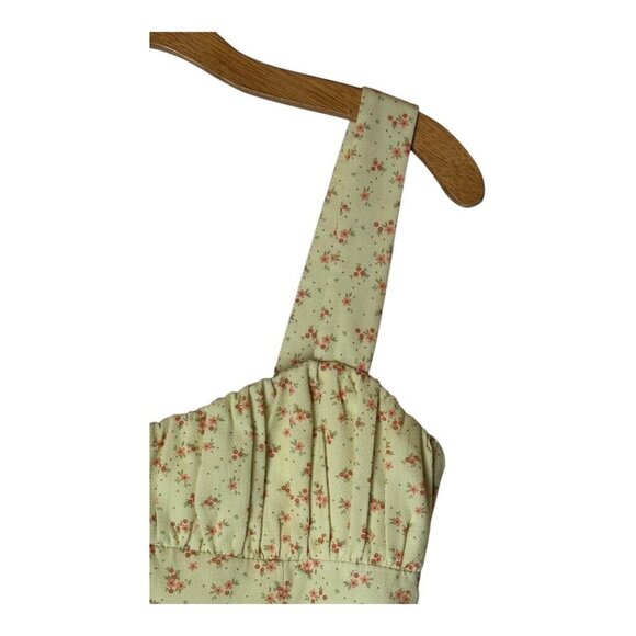 Princes Polly Dress Women 8 Yellow Floral Freya Mini Sheath Boho Cottagecore - Picture 7 of 14